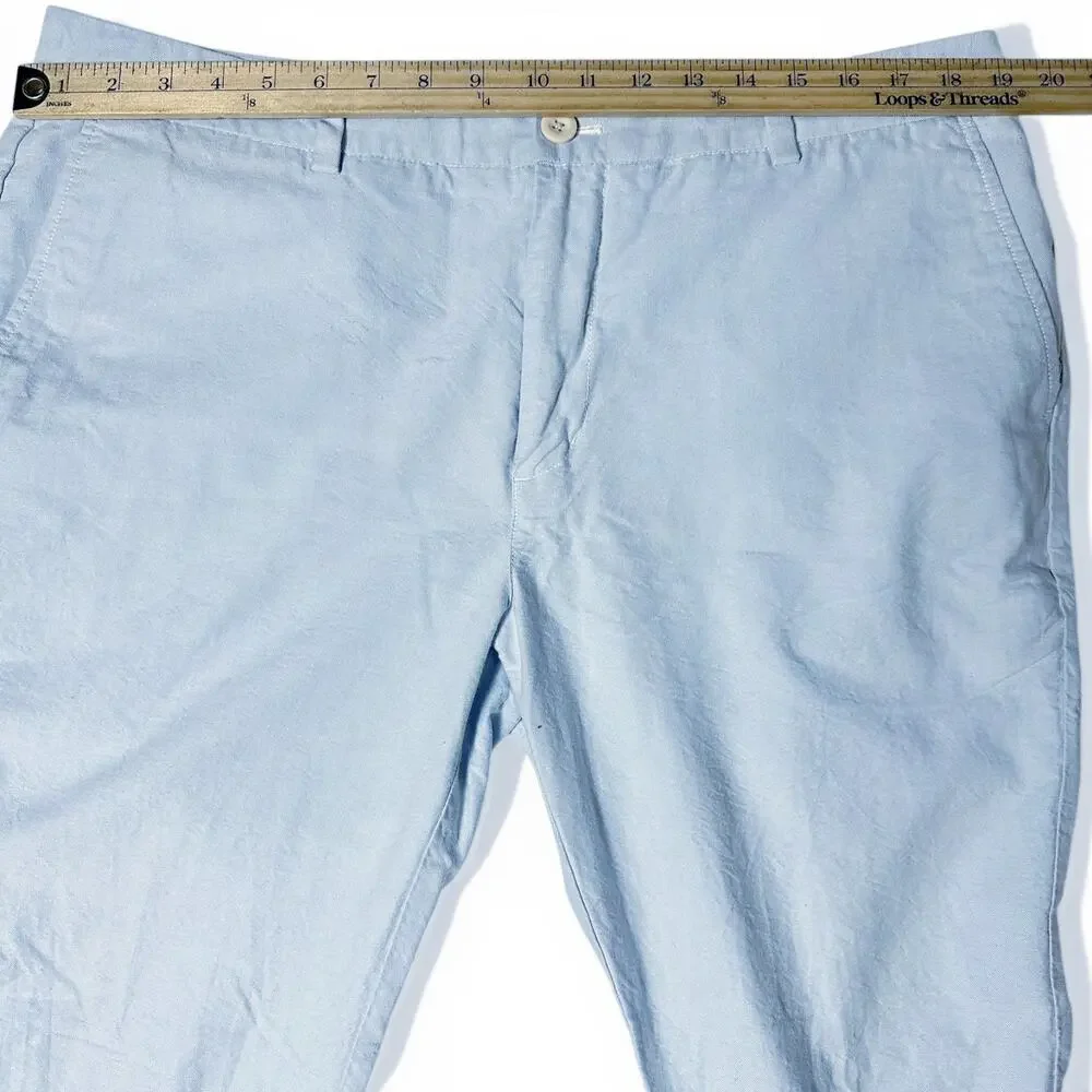 Vineyard Vines Slim Fit Breaker Pants Mens Actual Size 37x30 Blue Chino Preppy